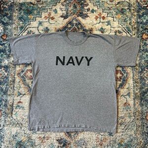Vintage U.S NAVY Spellout T-shirt Size XL